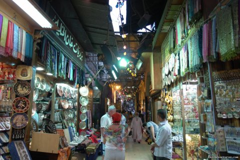 Khan Khalili Bazaar District in Cairo