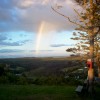 Basic Camping Experience at J&C Ottoview Cabins Beautiful Rainbow over Little River