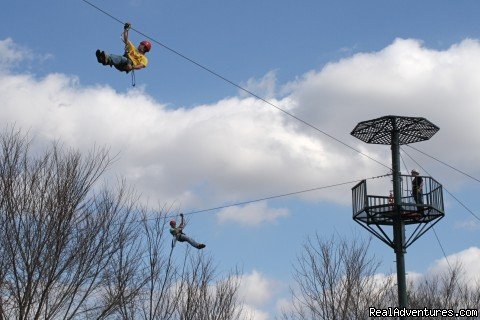 A beautiful day for zipping! | Zip Line Adventures in Canton, Texas | Canton, Texas  | Hiking & Trekking | Image #1/4 | 