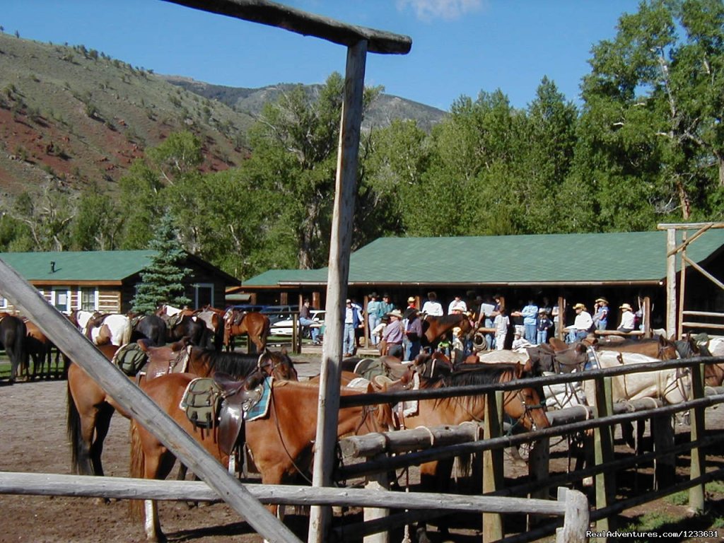 CM Ranch guests at the corral | CM Ranch- Beautiful and Historic Dude Ranch | Image #7/24 | 