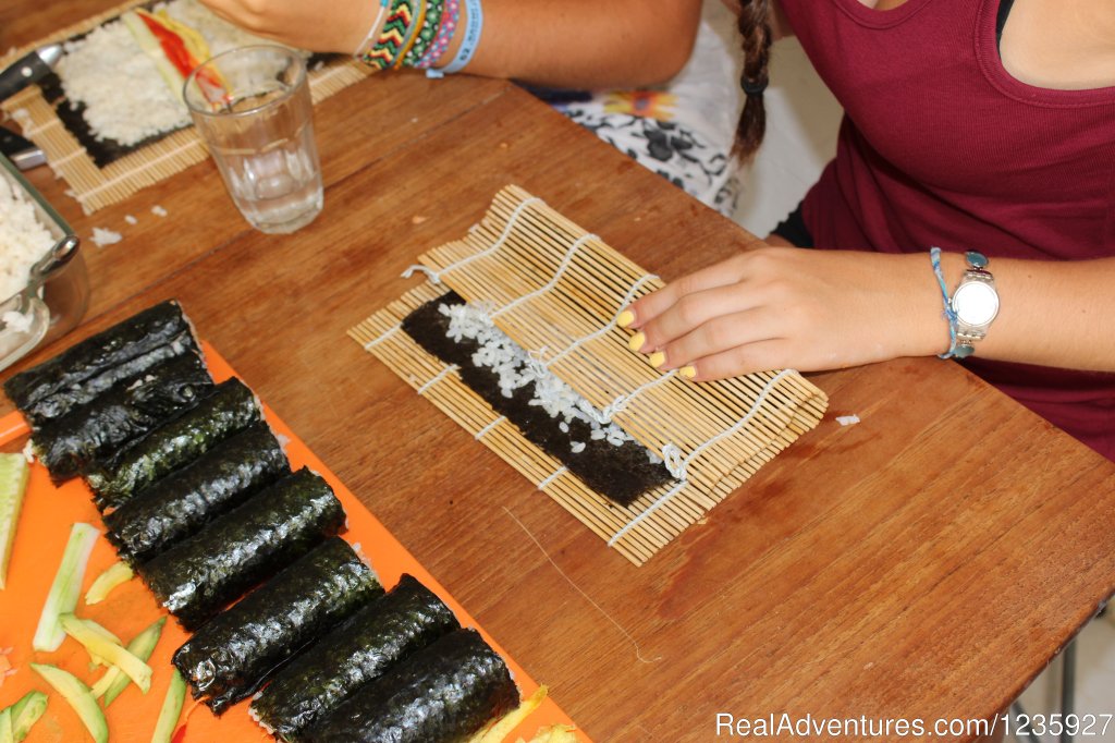 Making Sushi - Active English Immersion | English Courses in your Teacher's Home by the Sea | Image #2/23 | 