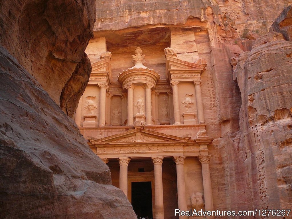 Petra - Treasury | Jordan On Low Budget | Petra, Jordan | Sight-Seeing Tours | Image #1/4 | 