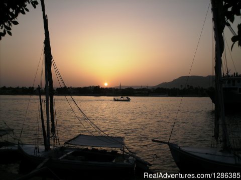 Luxor Egypt sunset