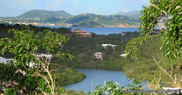The View of St Thomas in the Distance | Charming 2 Bed/2 Bath Villa With Hot Tub And Views | Image #2/19 | 