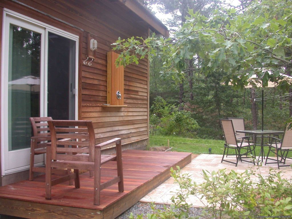 Guest House deck and outdoor shower | The Laurel, a 2BR and or 1BR Guest House | Image #13/13 | 