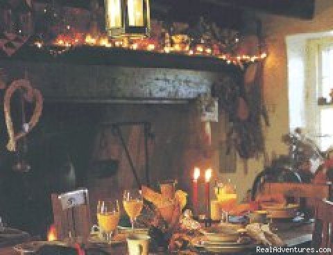 Breakfast in front of the old fireplace | Great Valley House of Valley Forge | Valley Forge, Pennsylvania  | Bed & Breakfasts | Image #1/3 | 