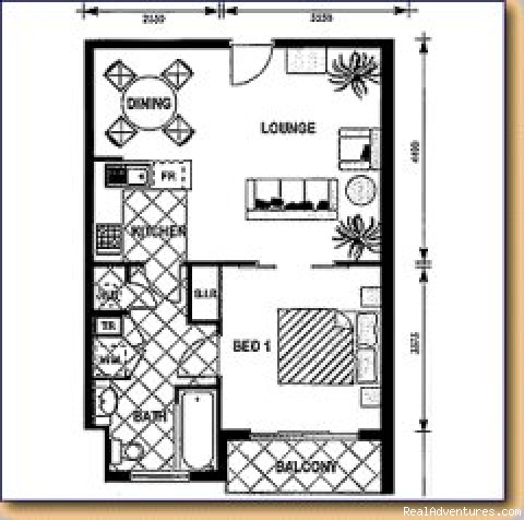 Mounts Bay Waters Apartment Hotel ,Perth,Western-A: 1 bedroom apartment