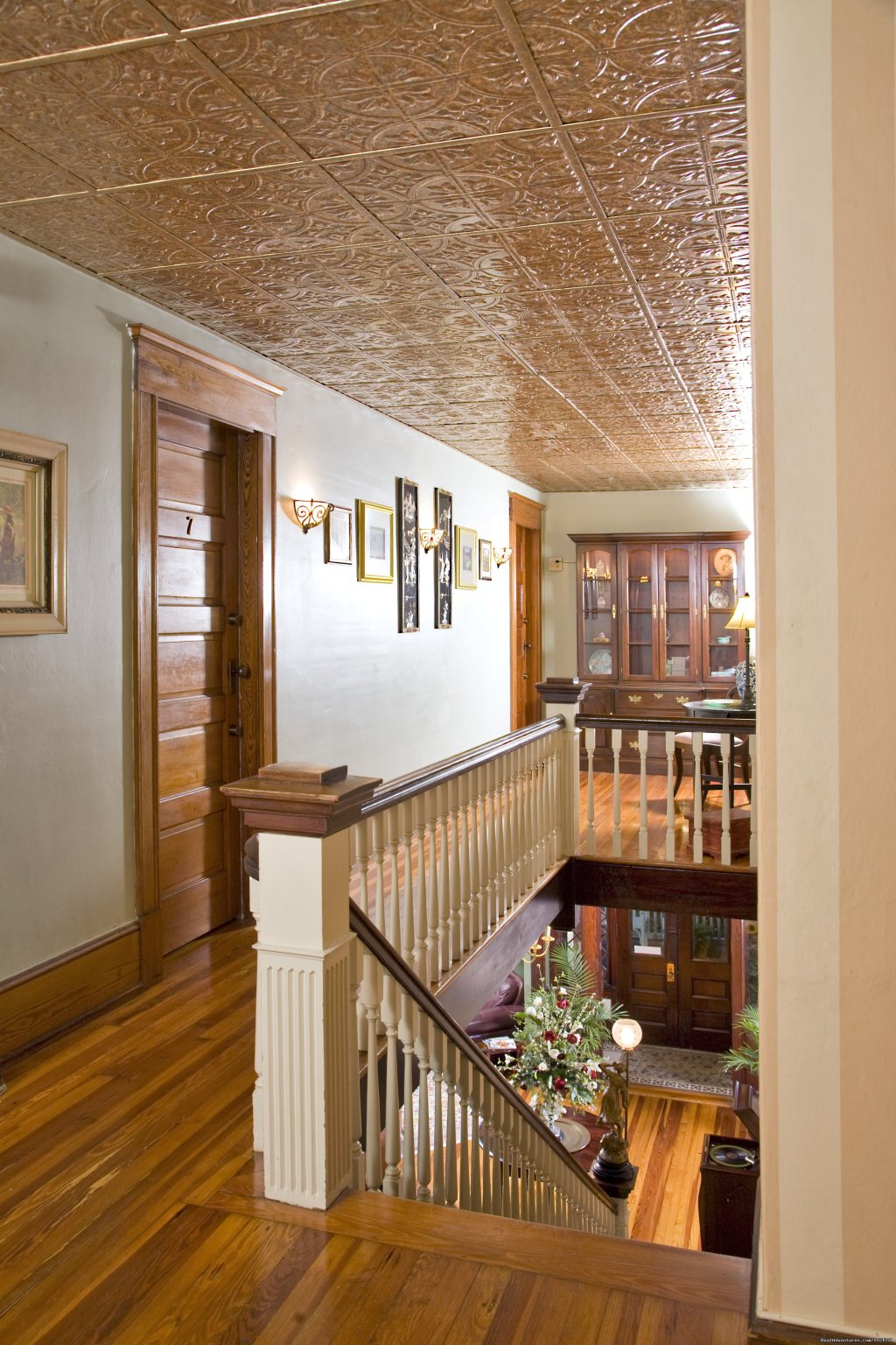 Tin Ceiling on 2nd Floor | Hoyt House Bed and Breakfast | Image #12/16 | 