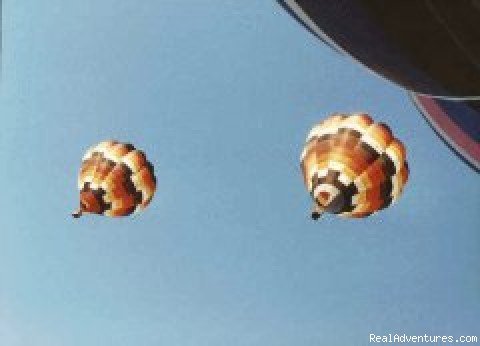 Two of our balloons in formation | Floating Sensations Ltd. | Newbury, United Kingdom | Hot Air Ballooning | Image #1/1 | 
