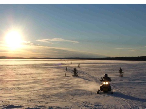 We also offer snowmobiling adventures