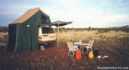 Tentsite in the Bush | Traveling in Westaustralia  1999 (in German) | Perth, Australia | Articles | Image #1/4 | 