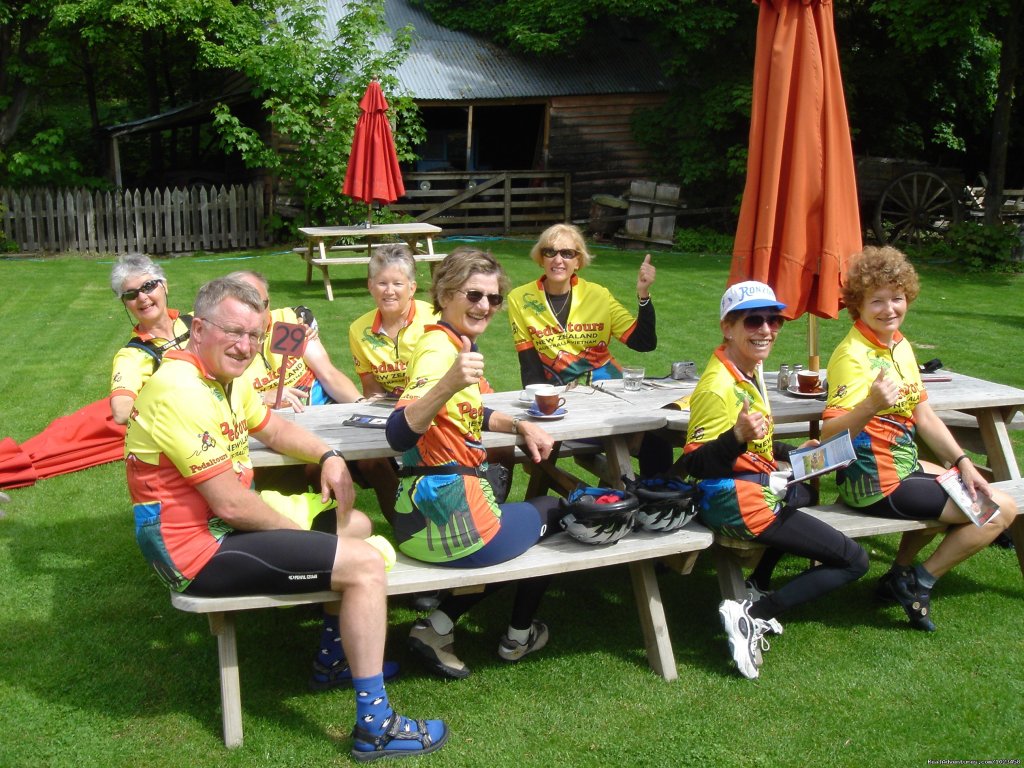 Lunch at Arrowtown, South Island | Pedaltours Bicycle Adventures | Image #8/18 | 