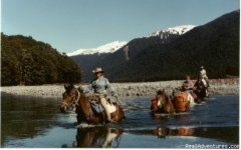 Crossing the Hurunui | Hurunui Horse Treks | Hawarden, New Zealand | Horseback Riding & Dude Ranches | Image #1/4 | 