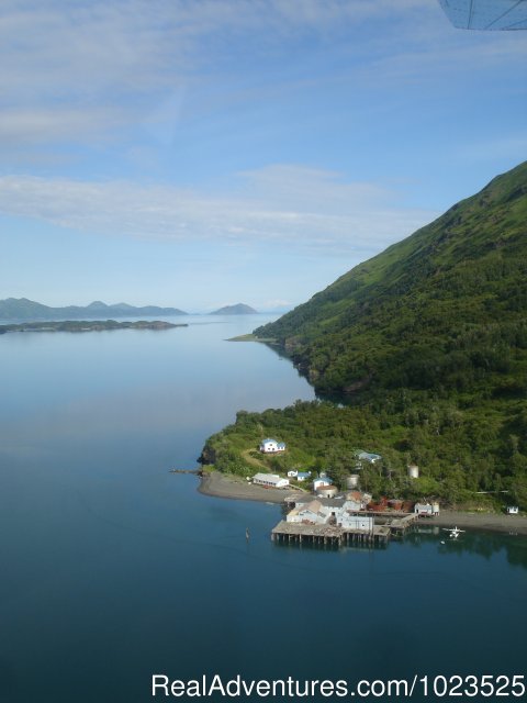Shot from above of Zachar Bay
