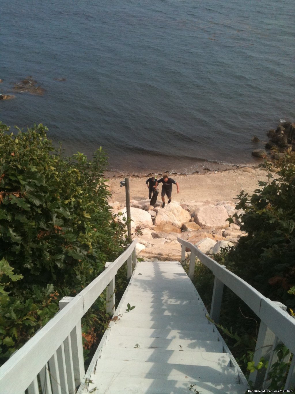 Stairs to Private Beach | A Beach House Oceanfront Bed & Breakfast | Image #6/13 | 