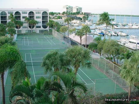 Marco Is. Waterfront Condos at Fun Anglers Cove Tennis Courts
