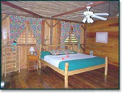 inside a cabana