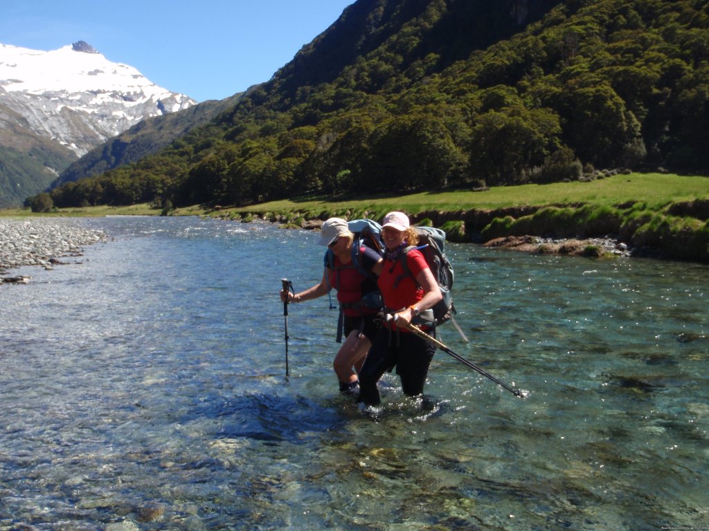 River Crossing, Rabbit Pass Trek | New Zealand Wild Walks with Aspiring Guides | Image #8/9 | 