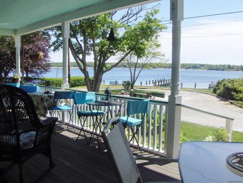 Relax on the waterfront porch at Stirling House