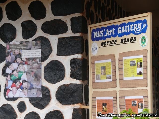 Mus'Art Gallery, Notice Board | Mus'Art Gallery: Grass-fields Arts Museum Cameroon | Image #8/24 | 