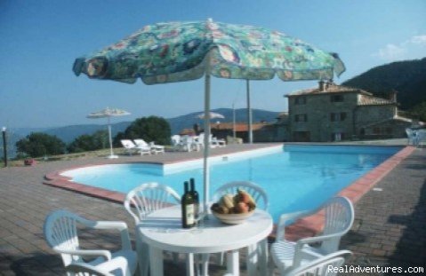 Pool Features Great Views & Large Patio | Villa Cuiano | Mercatale di Cortona, Italy | Vacation Rentals | Image #1/26 | 