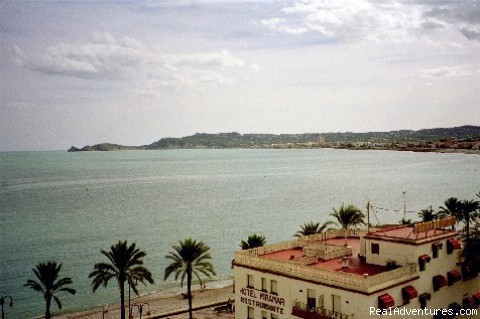 Quinta Quince- Luxury Spanish Villa for Rent: Port area, villa on hillside in the back