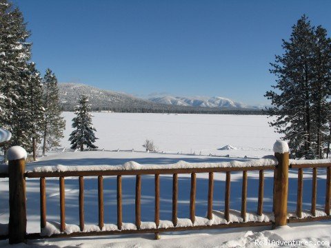 View from the lodge deck | Rich Ranch Winter Snowmobiling Adventures | Image #5/15 | 