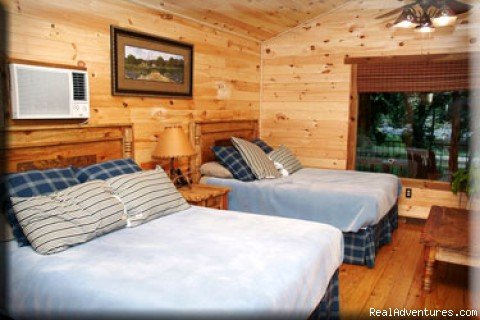 Bluebonnett Cabin Interior | Hideout Cabins on the Guadalupe | New Braunfels, Texas  | Vacation Rentals | Image #1/1 | 