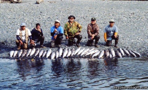 Coho Silver Salmon Fishing on Kodiak | Incredible Fishing at the Larsen Bay Lodge | Image #2/5 | 
