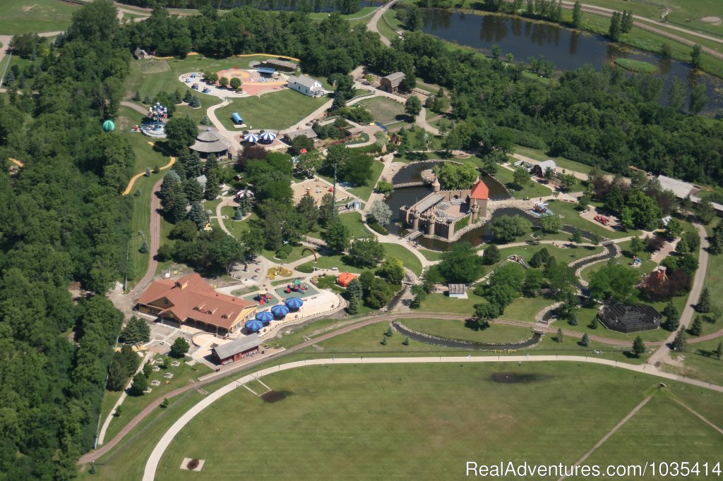 Aerial view of Storybook Land & the Land of Oz | Wylie Park Campground & Storybook Land theme park | Image #4/11 | 