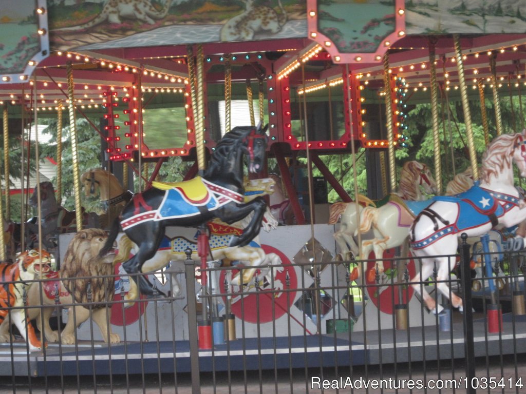 Take a ride on the Land of Oz Carousel | Wylie Park Campground & Storybook Land theme park | Image #7/11 | 