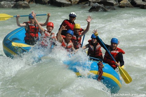 Rafting the rapids | Whitewater Rafting on the Kicking Horse River | Golden, Alberta  | Rafting Trips | Image #1/4 | 