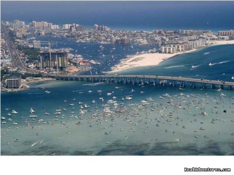The Destin Harbor, The East Pass & Gulf of Mexico