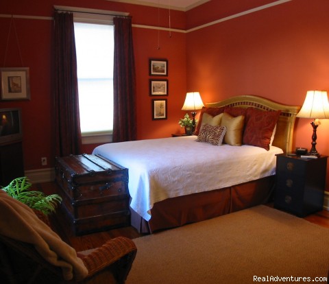 Romantic Victorian Elegance at The Forever Inn: The Dramatic Red Room