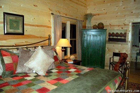 Master Suite with comfortable luxury. | Luxury Cabin, FREE Night, Firepit, Mtn Views, NEW | Image #2/18 | 