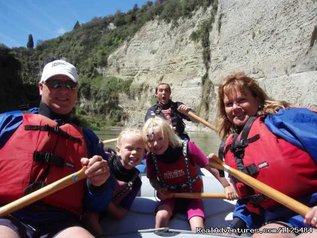 Fun Family River Holiday in New Zealand: Campsite