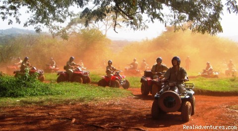 Roar of de Nile Guided ATV / Quad Bike Safaris: Training / practice circuit - pre safari