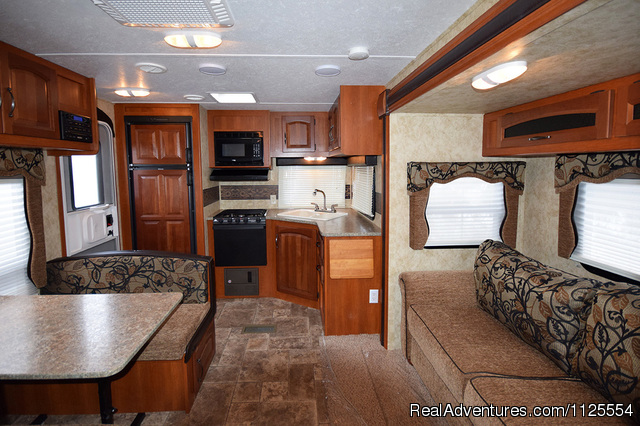 RV Rentals on Vancouver Island: Outback trailer ready to tow
