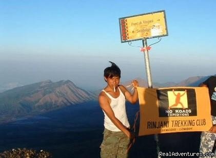 On the Summit of Mount Rinjani | Rinjani Trekking Information | Senggigi, Indonesia | Hiking & Trekking | Image #1/3 | 