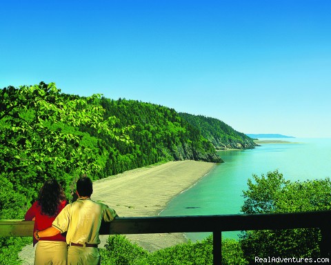 Fundy Trail  View of Melvin Beach on the Fundy Trail