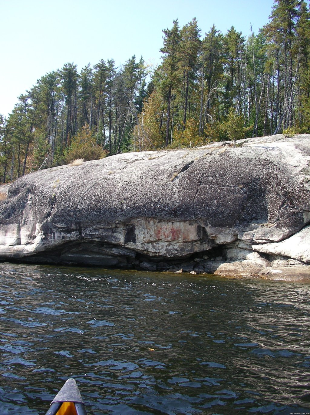 Rock painting wall from further away | Ontario/Quetico Park canoe trip | Image #9/11 | 