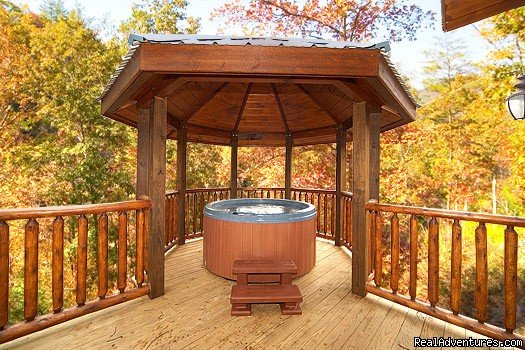 Private Hot Tub | Luxury Gatlinburg Cabins with Theater Rooms | Image #3/6 | 
