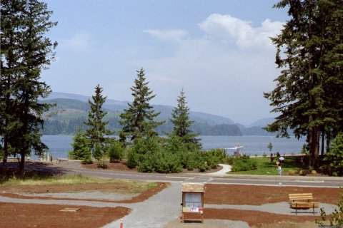 Walkway to the Foster Lake and Marina