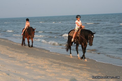 Two-bit Stable Horseback Riding on the Beach 