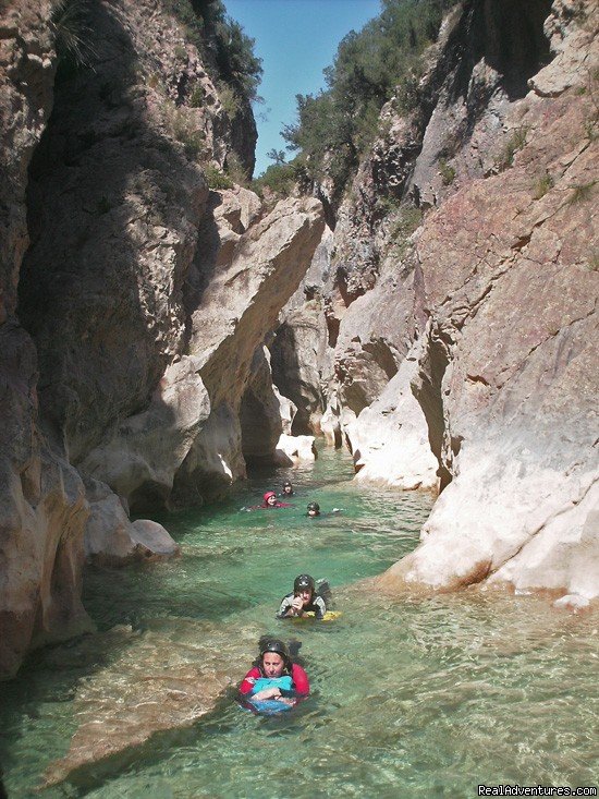Swimming in christaline water with your family | Canyoning And Adventure In Sierra De Guara - Spain | Image #2/6 | 