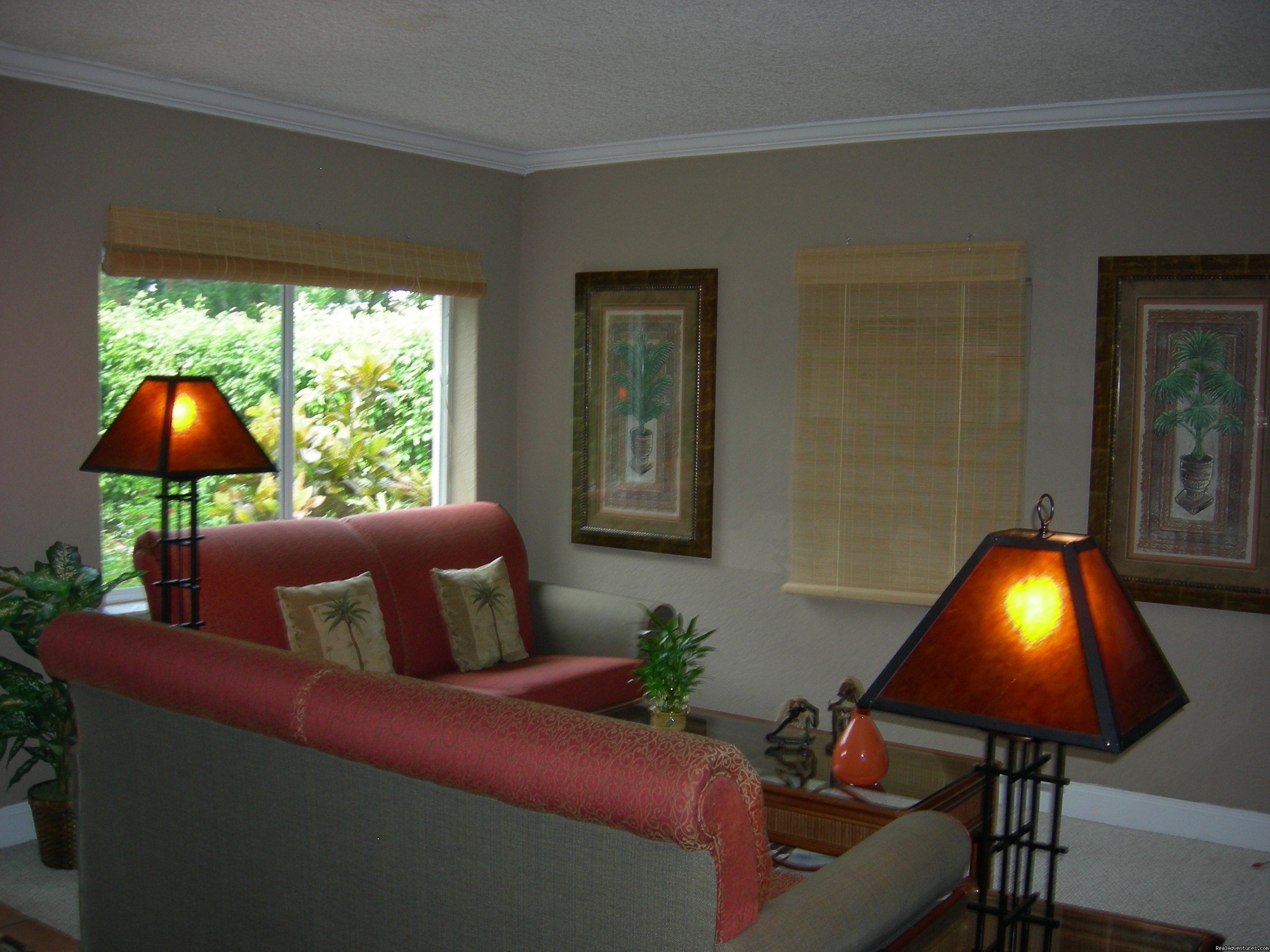 Florida Vacation Home Guest Bedroom In Green