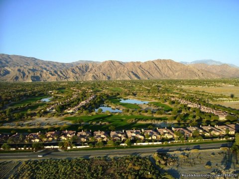Palm Springs Golf Courses from Above