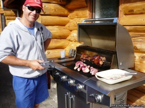 Brendon on the Barbecue | Beachfront Hunting Fishing Loghouse | Image #4/19 | 