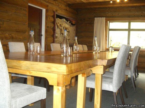 Formal Dining Room | Beachfront Hunting Fishing Loghouse | Image #5/19 | 