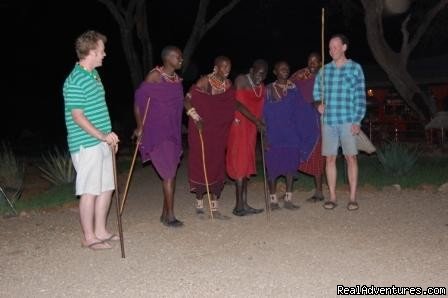 Masai dance around a campfire | Kenya safari tour operator for Nairobi and Mombasa | Image #9/24 | 